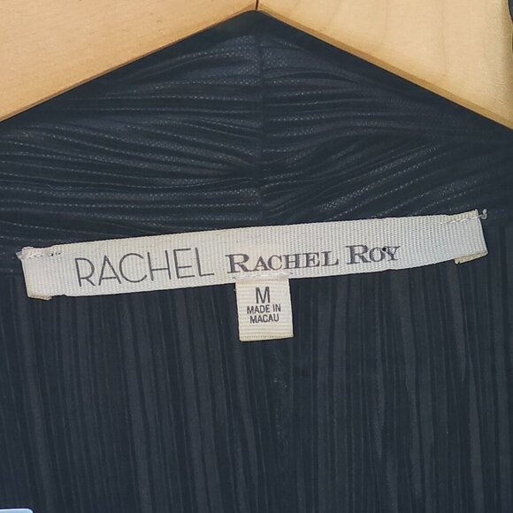 SEXY RACHEL ROY Dress Black Ribbed Women's Size Medium BLACK Flattering - Picture 2 of 5